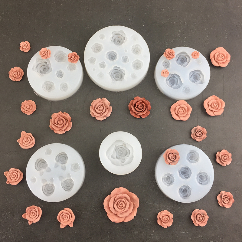 Candle Making Ideas - 3d Rosen blumen form Blatt Silikon