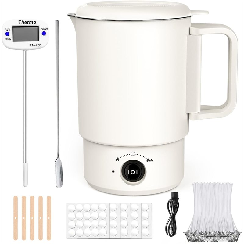 Candle Making Temperature - A47U Elektrischer Wachsschmelztopf-Set mit Thermometer, 800