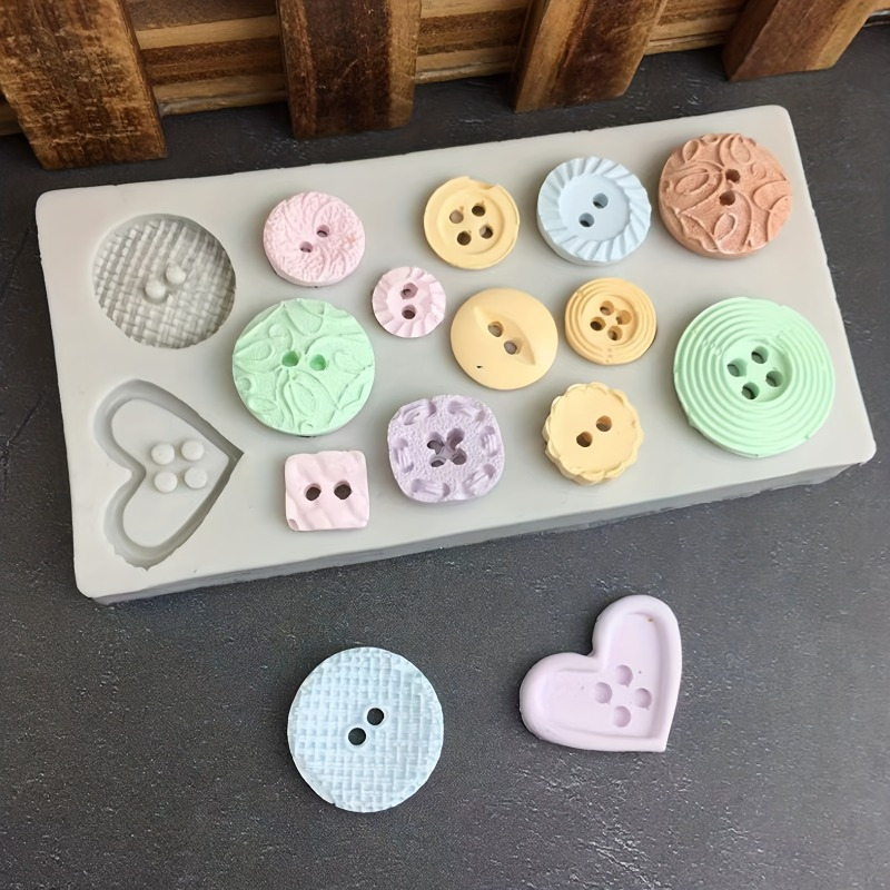 Candle Making Ideas - Knopfförmige Silikonform für Seifen- und Kerzendekoration