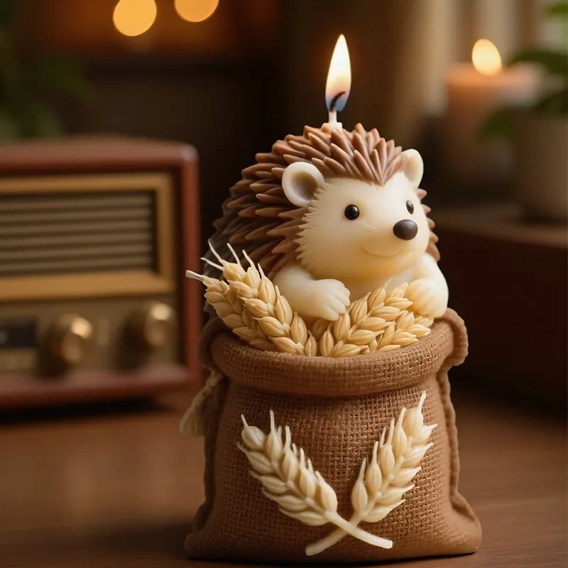 Candle Making Temperature - Eine niedliche, igel-förmige Kerzenform, die hitzebeständig