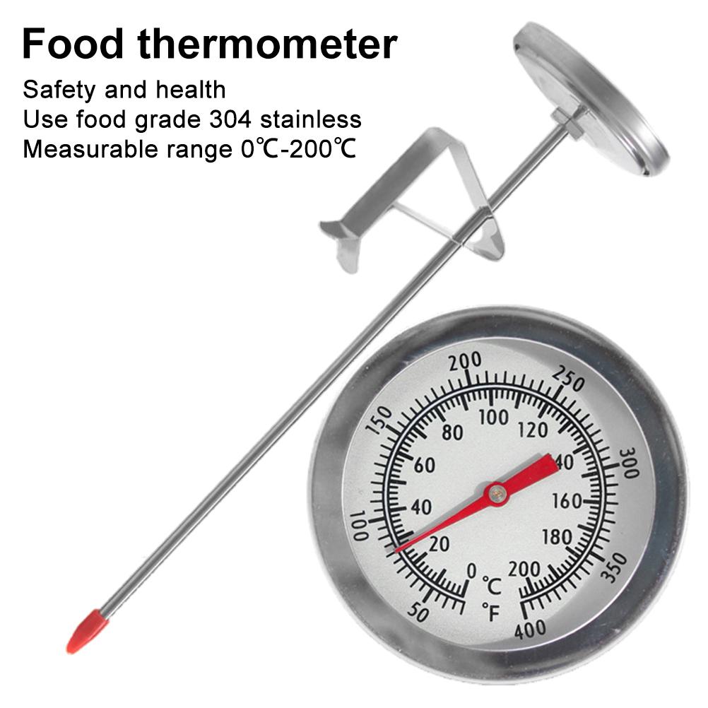Thermometer Candy Candle - Kochthermometer, robustes, sicheres Frittieröl-Thermometer, leicht ablesbar,