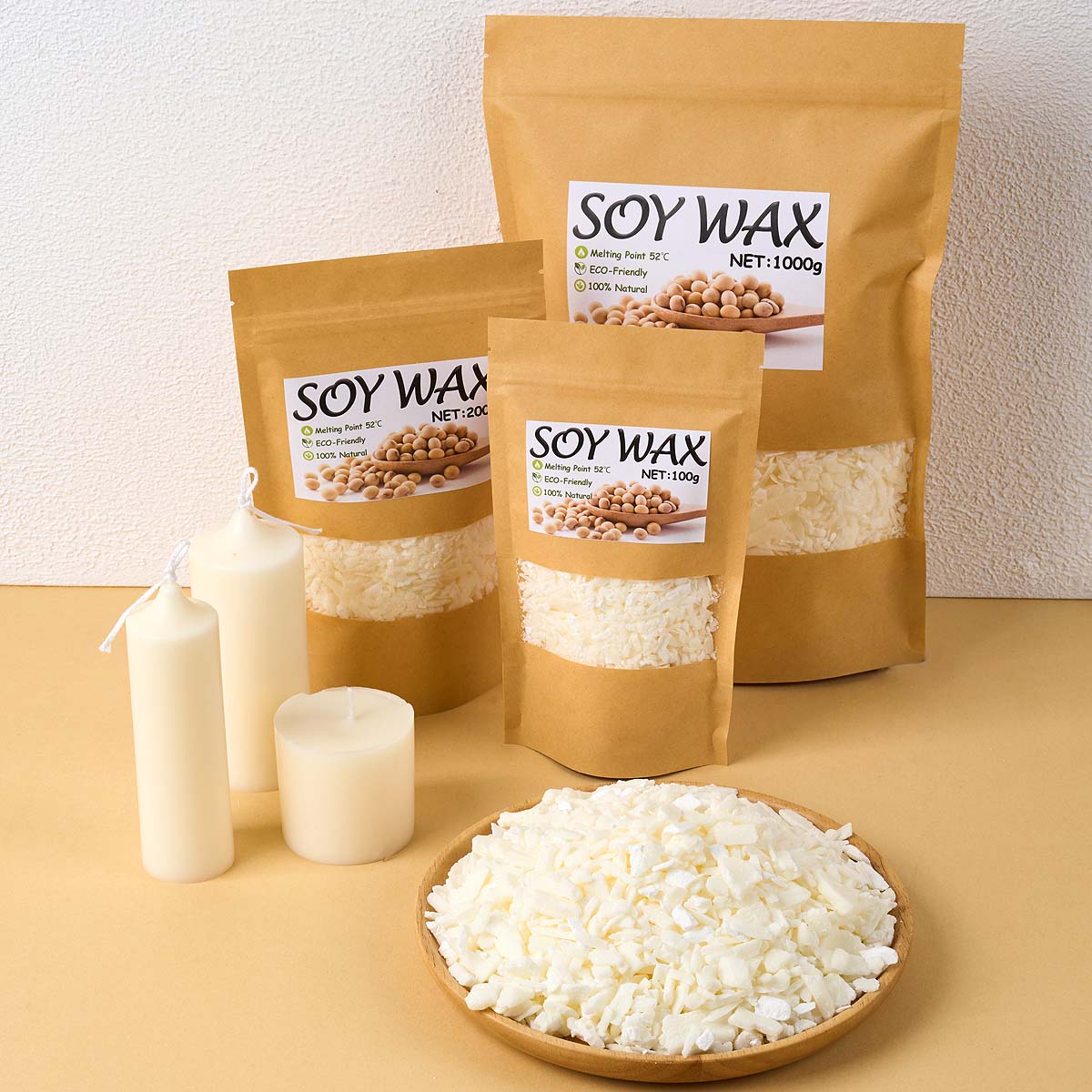 Candle Making Equipment - 1 Pfund reinweißes Sojawachs für handgemachte