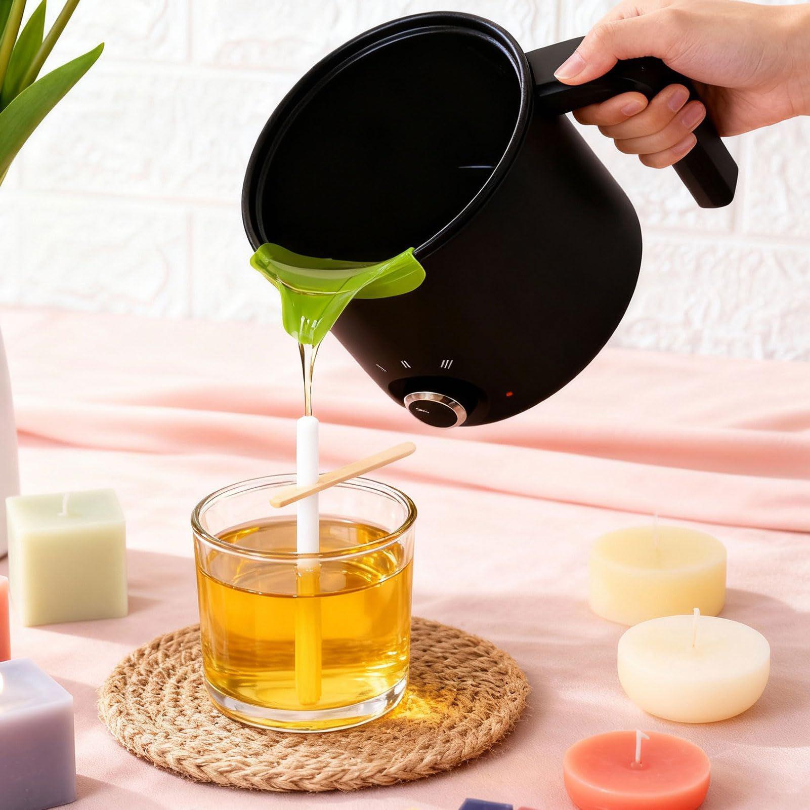 Candle Making Temperature - EU 1,5L Wachsschmelztopf Kerzenwachs-Schmelzgerät 3-Stufen-Temperatureinstellung Elektrischer