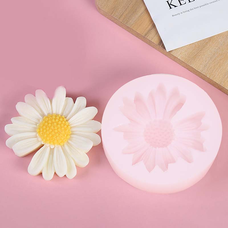 Candle Making Course - DIY Kerze Silikon Form Gänseblümchen Kamille