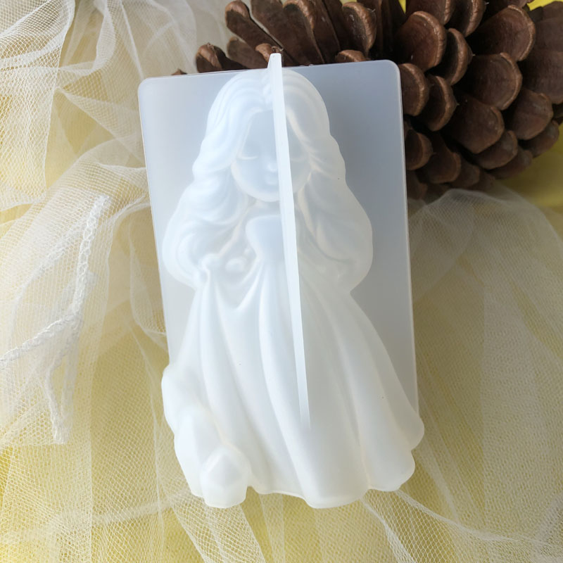 3D süße Prinzessin Silikon Ker – Candle Making Equipment Bewertung und Preis