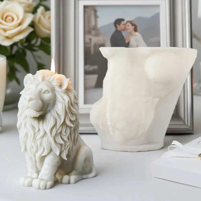 3D-Löwenrelief-Kerzenform - Fe – Candle Making Temperature Bewertung und Preis