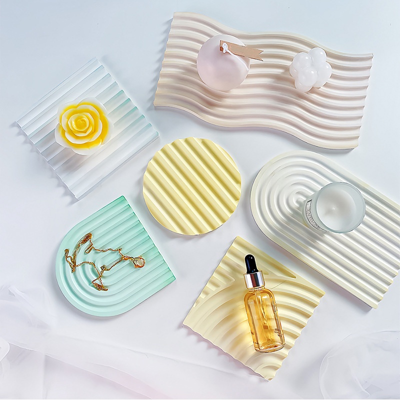 DIY Gestreifte Wellen Tablett  – Candle Making Equipment Bewertung und Preis