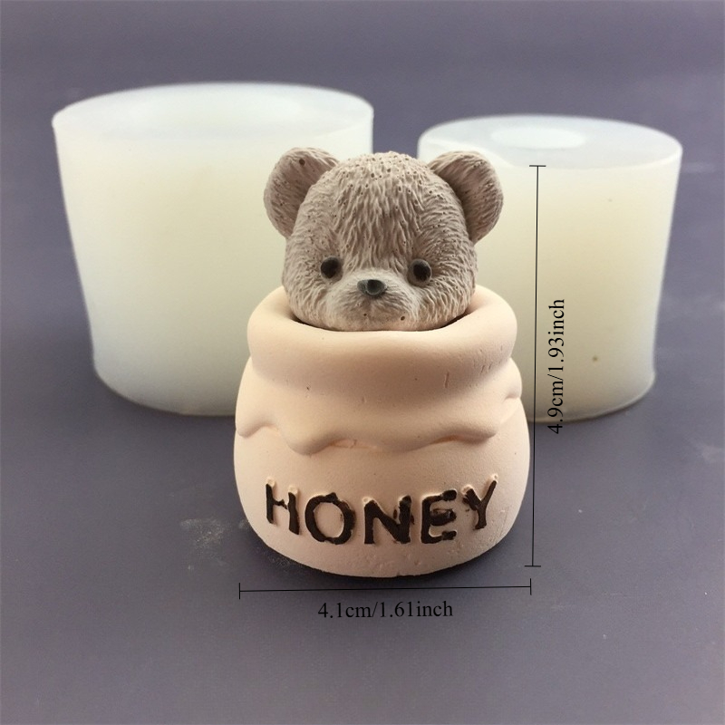 Niedliche Bären-Honigglas-Sili – Candle Making Jars Bewertung und Preis