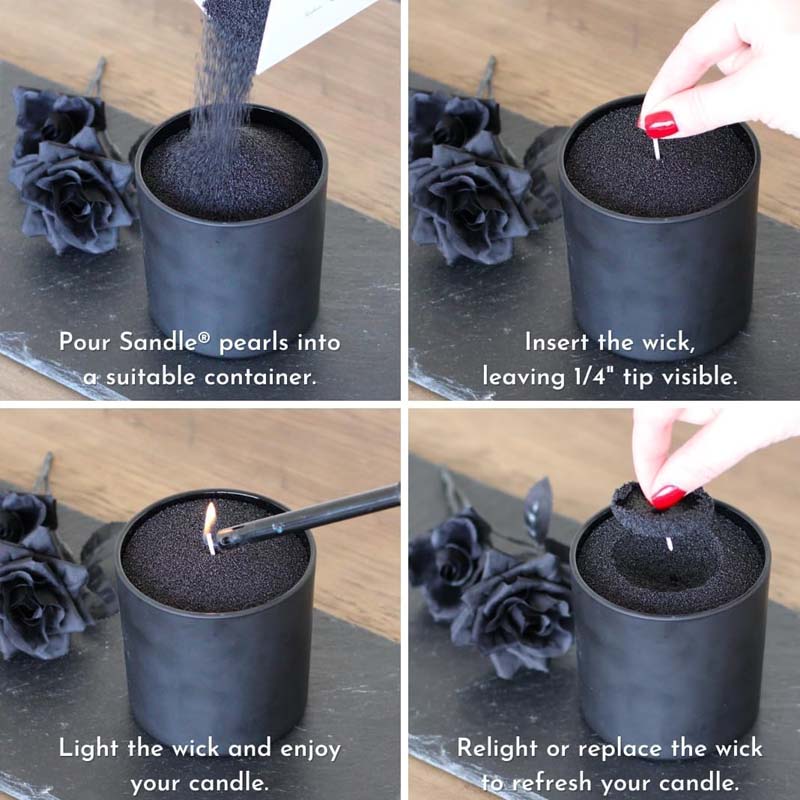 Schwarzer Kerzensand mit Docht – Candle Making Equipment Bewertung und Preis