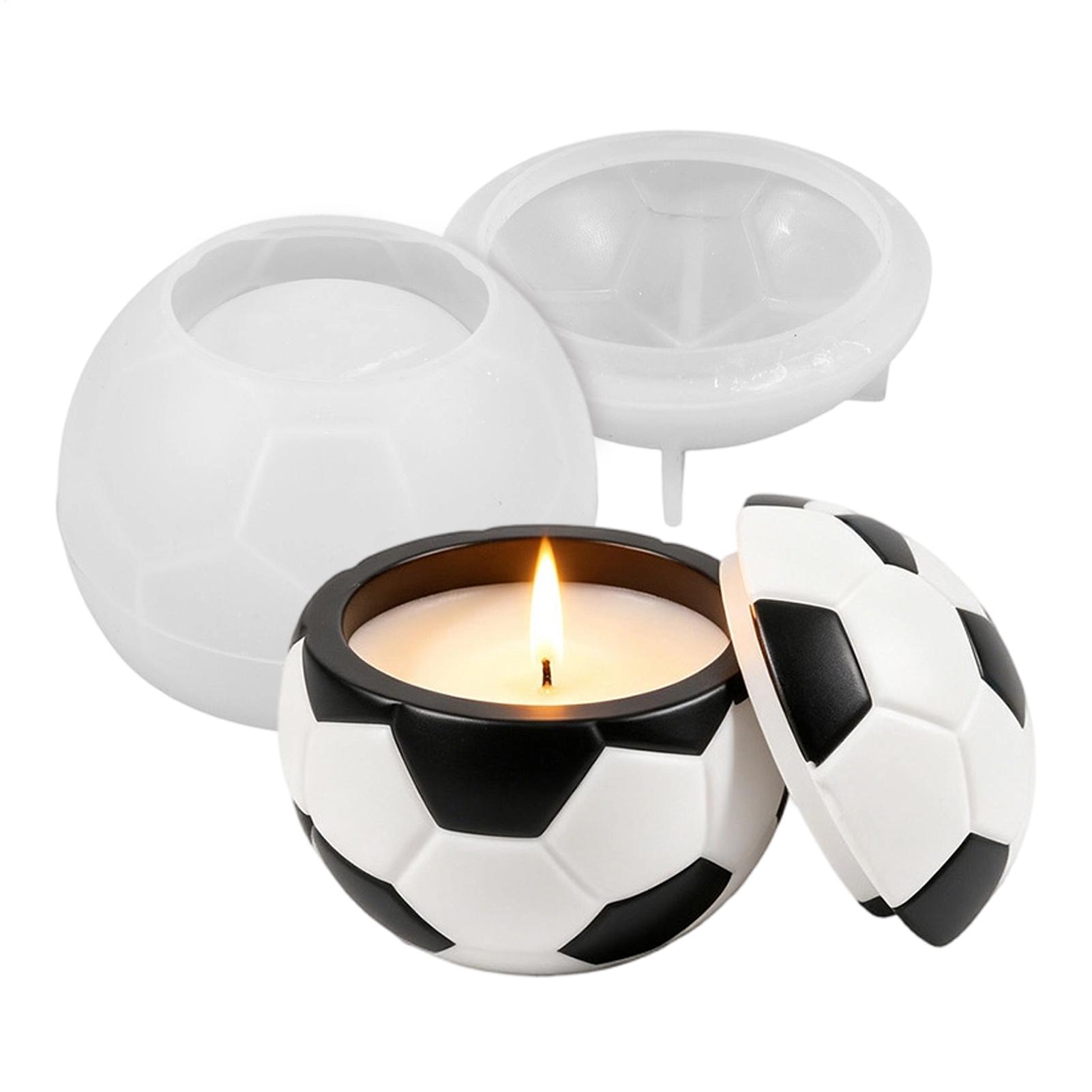 Fußball-Silikonform, 3D, wiede – Candle Making Jars Bewertung und Preis