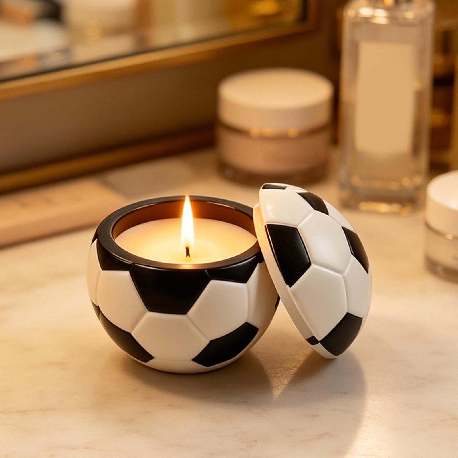 Fußball-Silikonform, 3D, wiede – Candle Making Jars Bewertung und Preis